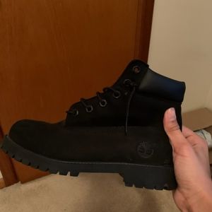 Boys Black Timberland Boots